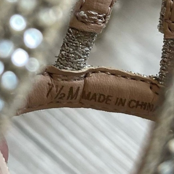 INC International Concepts Womens Sharee2 Fabric Open Toe, Champagne, Size 7.5 - Picture 6 of 8